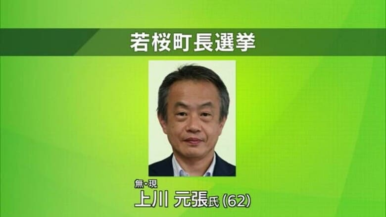 【若桜町長選】現職の上川元張氏が再選決める　初当選した前回選挙に続いて無投票（鳥取）｜FNNプライムオンライン