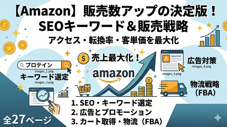 Amazon：販売数アップのためのSEOキーワード・販売戦略についての調査内容を大公開！