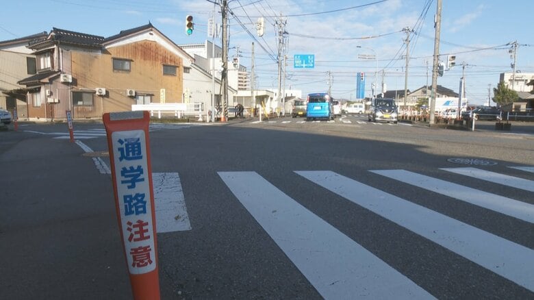 事故現場（高岡市羽広　去年12月）