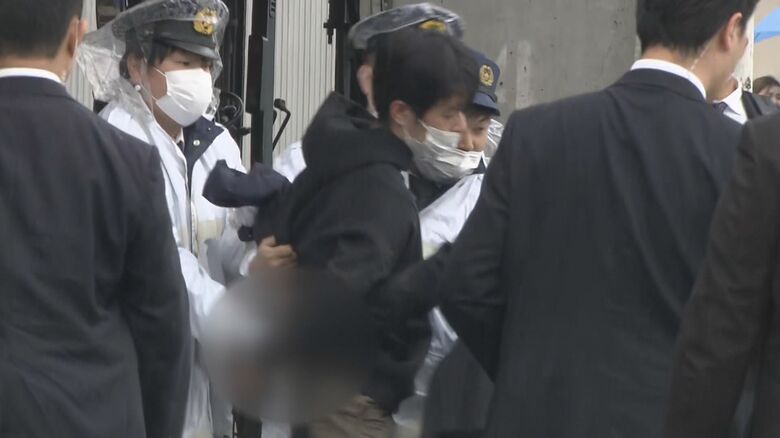 現行犯逮捕された木村隆二容疑者