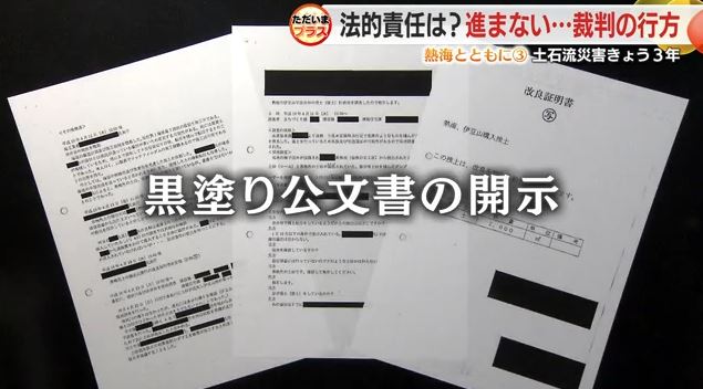 行政の公文書には多くの黒塗り