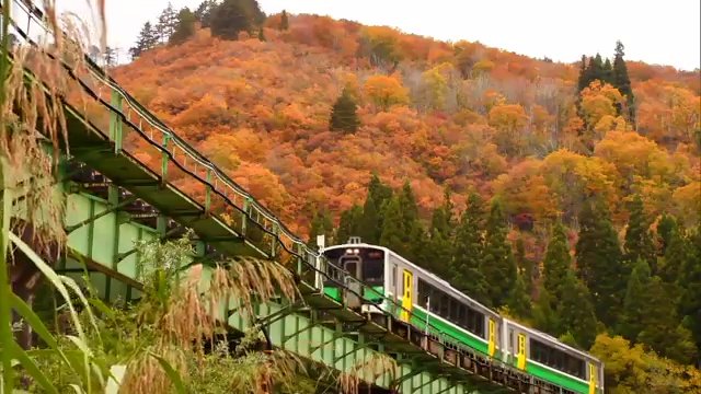 秋のJR只見線　絶景が楽しめる秘境路線
