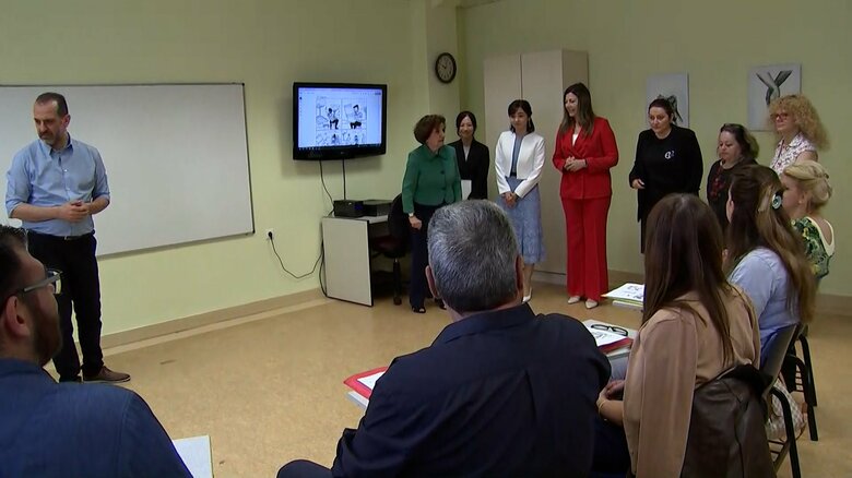 聴覚障害者支援施設を訪問　5月29日