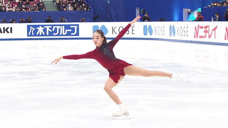 初出場の全日本でショートをノーミスで終えた（2023年）