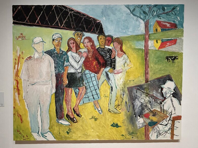 《連画の河を描く》では画家として登場