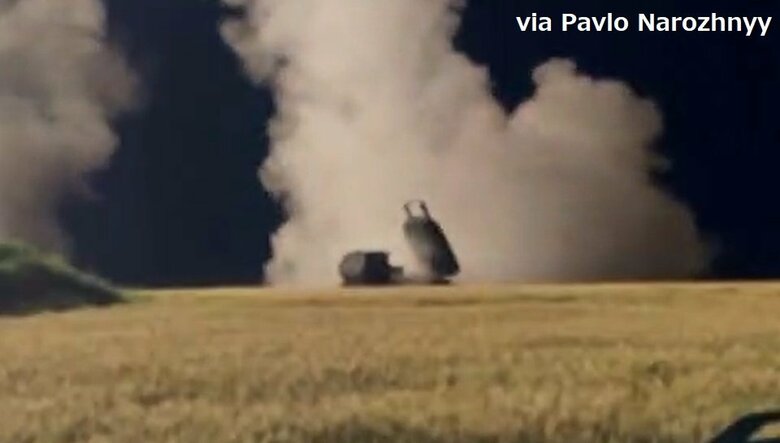 米国から供与されたウクライナ軍のHIMARS高機動ロケット砲システム