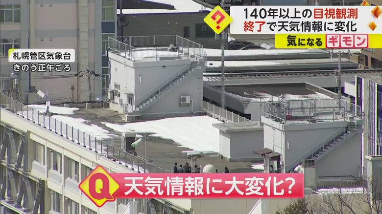 目視観測の終了はお天気情報に大きな変化を与えるという