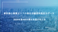 東京都心20エリアの小売販売力「潜在店舗賃料負担力」2025年年間まとめを公開