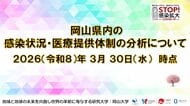 【岡山大学】岡山県内の感染状況・医療提供体制の分析について（2026年3月30日現在）