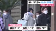 厳しい冷え込みで静岡県内6地点で今季最低　3連休も寒さ続く