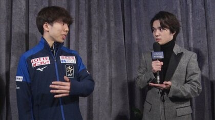 初の世界選手権で「これまでの自分」から殻を破った佐藤駿。一夜明けて宇野昌磨が送った来シーズンへのエール