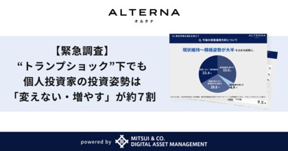 【緊急調査】トランプショック下でも個人投資家の投資姿勢は「変えない・増やす」が約7割
