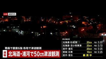 【速報】通信障害など「影響なし」NTTドコモ、KDDI、ソフトバンク、楽天モバイル通信大手4社　青森・八戸市で震度6強　