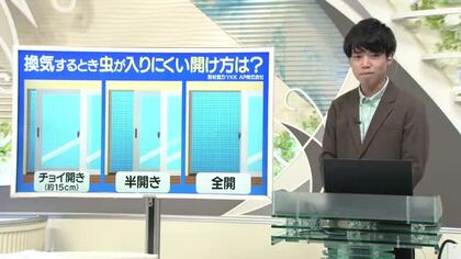 【天気／山形】天気ふりかえり＆虫が入りにくい窓の開け方は？　中村友祐気象予報士の天気予報(1)