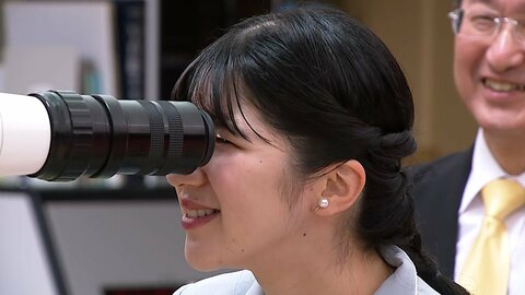 愛子さま、淡いブルーの装いで天体観測　あいにくの曇り空で「真っ白」も「地学の授業が懐かしくなりました」