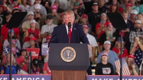 トランプ大統領「ベネズエラを51番目の州に」　石油確保「勝者には戦利品が与えられる」　中間選挙“接戦”州で演説