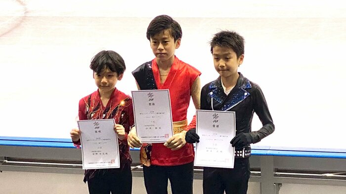 ノービスA男子表彰台(東京選手権)
