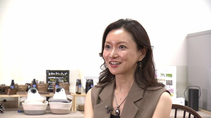 様々な素材を香りで表現し“地域の香り”を作っていきたいと語る赤石さん
