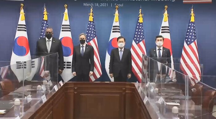 米韓2プラス2に臨んだブリンケン国務長官とオースティン国防長官