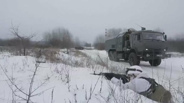 ロシア軍の軍事演習(ロシア国防省1月25日公開)