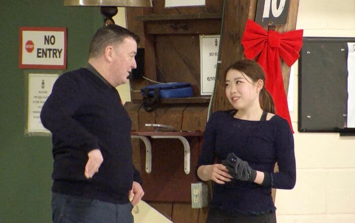 紀平を指導するブライアン・オーサーコーチ