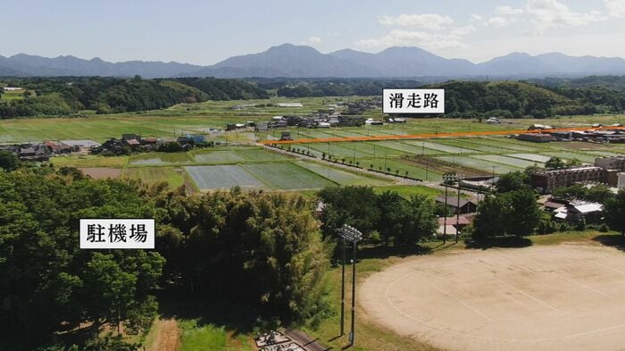 滑走路と駐機場の位置関係