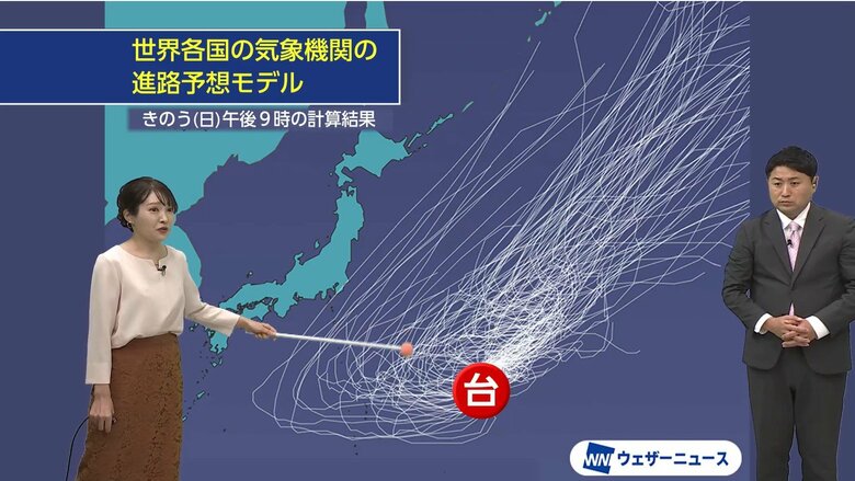 台風進路予想を読み解く「予報円の大きさ＝台風の大きさや強さではない」予報円が大きいと「迷走台風」になりやすい？　気象予報士が解説｜FNNプライムオンライン