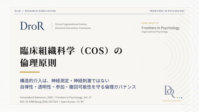 臨床組織科学（COS）の倫理原則──構造的介入と神経測定・神経刺激を区別する4原則