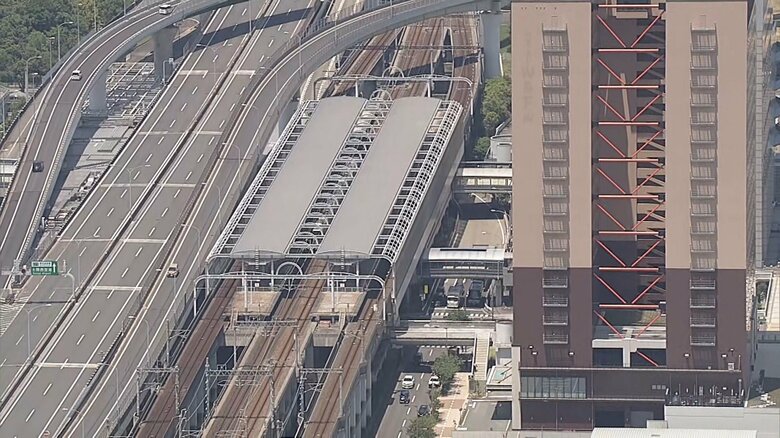 泉佐野市の「りんくうタウン駅」で容疑者は確保された