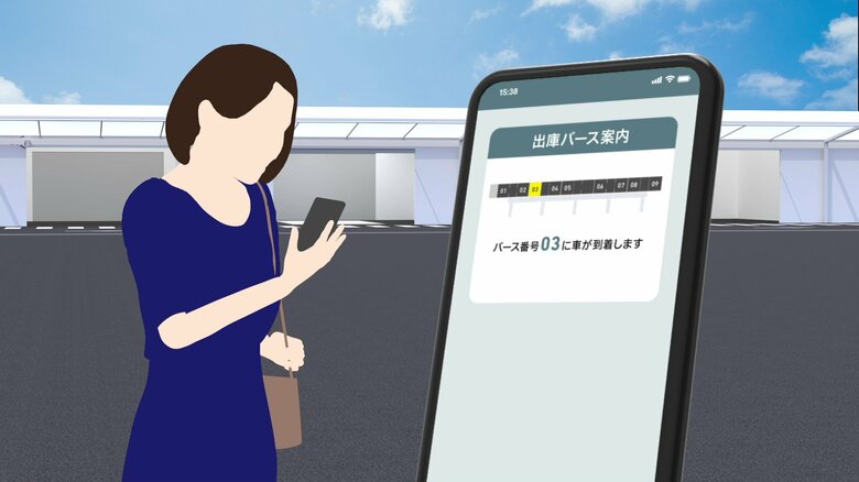 自動バレーパーキングの流れその10（提供：三菱重工グループ）