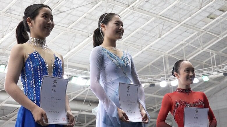 ジュニア女子表彰台（東京選手権）