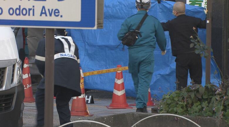 事件現場　JR長野駅前