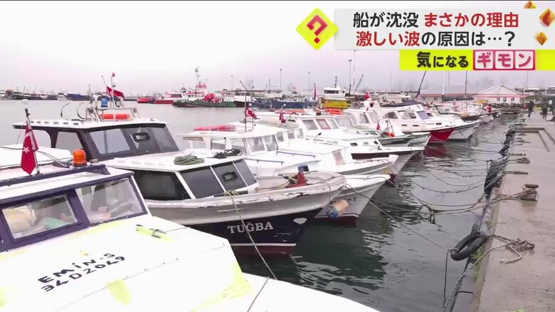 びっしりと船が停まっている港