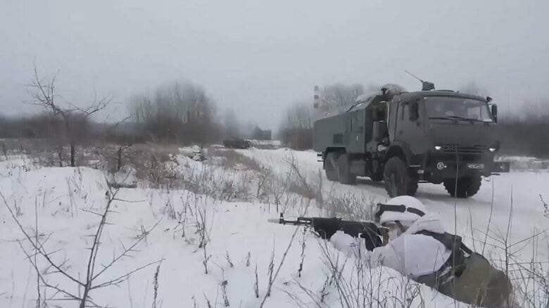ロシア軍の軍事演習（ロシア国防省1月25日公開）