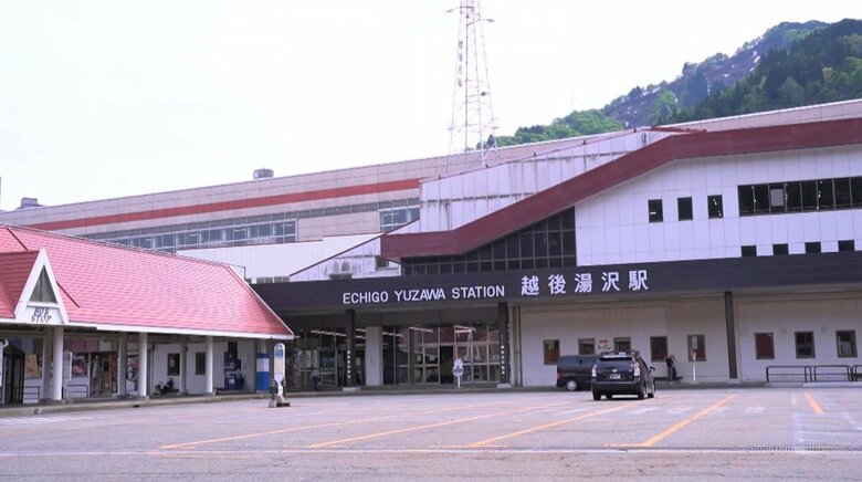 上越新幹線も停まる越後湯沢駅