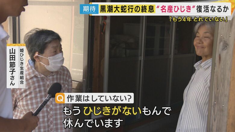 姫ひじき生産組合・寺本ひろ子さん、山田節子さん