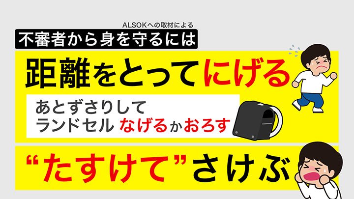 不審者から身を守るには