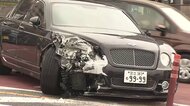 事故起こしたベントレーの運転手は逃走　信号待ちの車列に追突、トラックなど7台絡む玉突き事故に　東京・八王子市