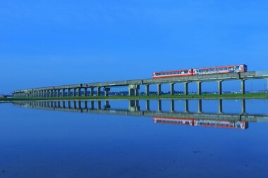 列車が田んぼの水面に映る“この時期だけ”の風景が美しい…見られるのはいつ頃まで?鹿島臨海鉄道に聞いた