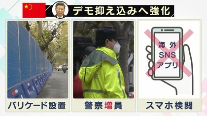 中国各地に拡大する“ゼロコロナ”白紙デモ　当局の厳しい“警戒”続く上海から「最新リポート」　【大阪発】