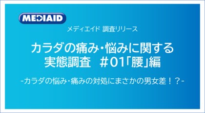 カラダの痛み・悩みの対処にまさかの男女差!?「セルフケアする女性たち」と「ケアを後回しにしがちな男性たち」。