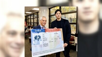 「大谷デコピンくん」にアメリカビザ発給？大谷翔平選手の愛犬に駐日アメリカ大使が粋なプレゼント