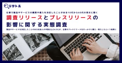 製品やサービスを決定したことのある社会人の半数以上(54.5%)が、企業のプレスリリースをきっかけに購入・導入したという結果に