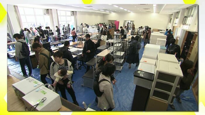 2017年3月に実施された「リサイクル市」の様子