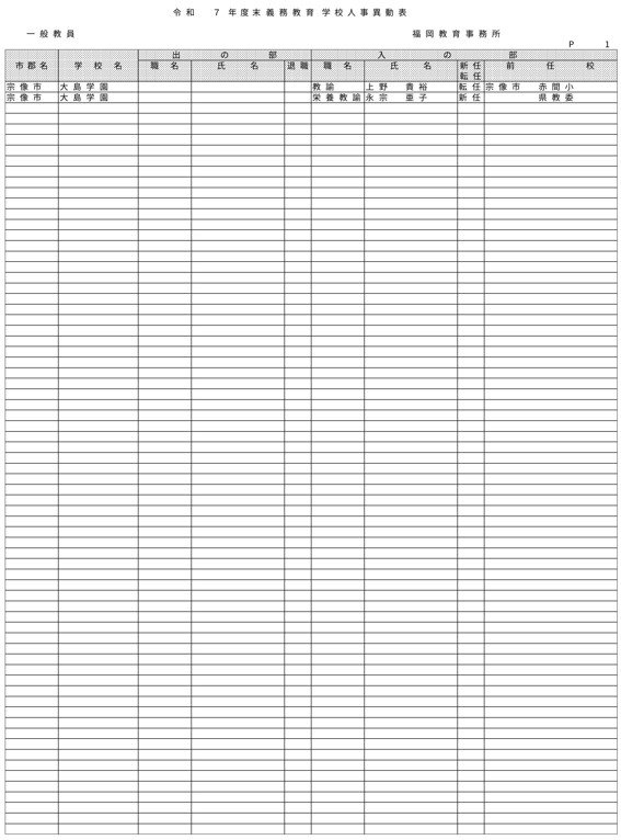 （福岡教育事務所／小・中・義務教育・特別支援学校）