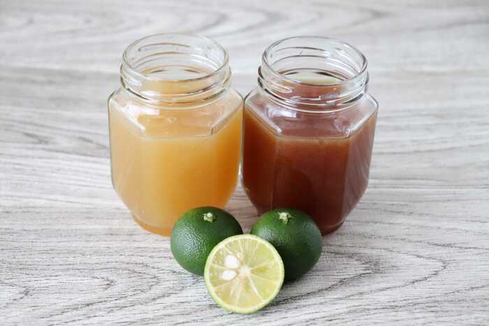 香酸柑橘で作る自家製ポン酢はじゃばらにも応用可能（筆者撮影）