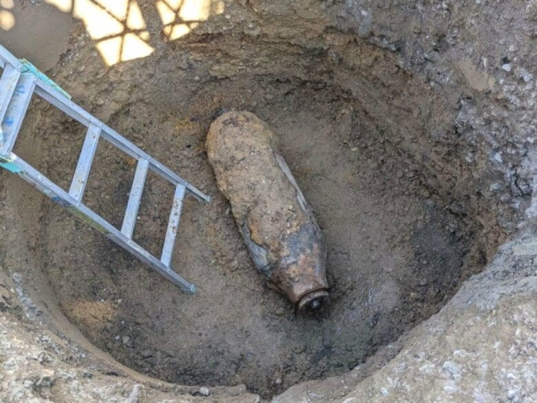 地下鉄東山線など一部運休へ…名古屋市東区葵1丁目のマンション建設現場で見つかった『不発弾』4/19に撤去作業｜FNNプライムオンライン