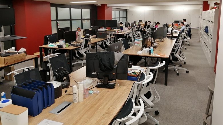 この部屋は7月ごろに削減される予定。経理業務などで使用していたという