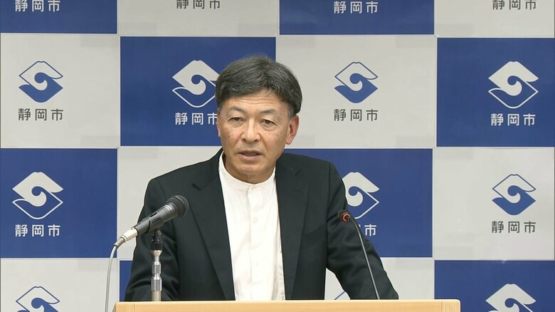 難波市長による会見（10月11日）