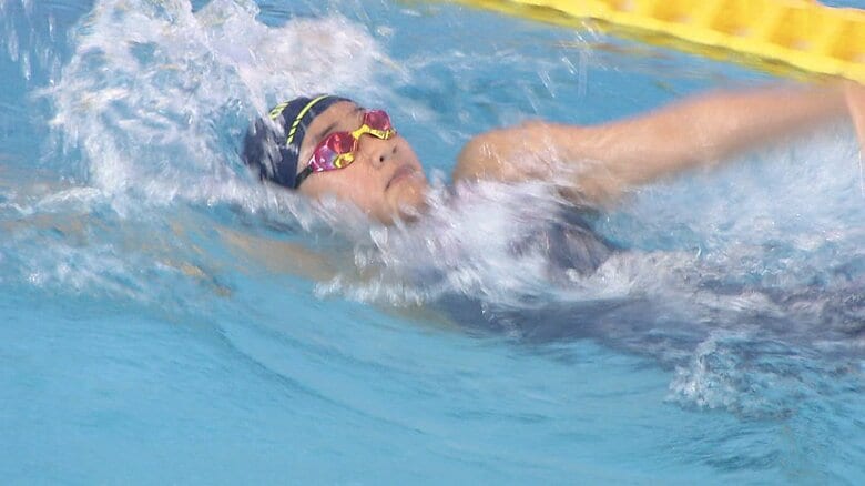 100m背泳ぎで全中を狙った